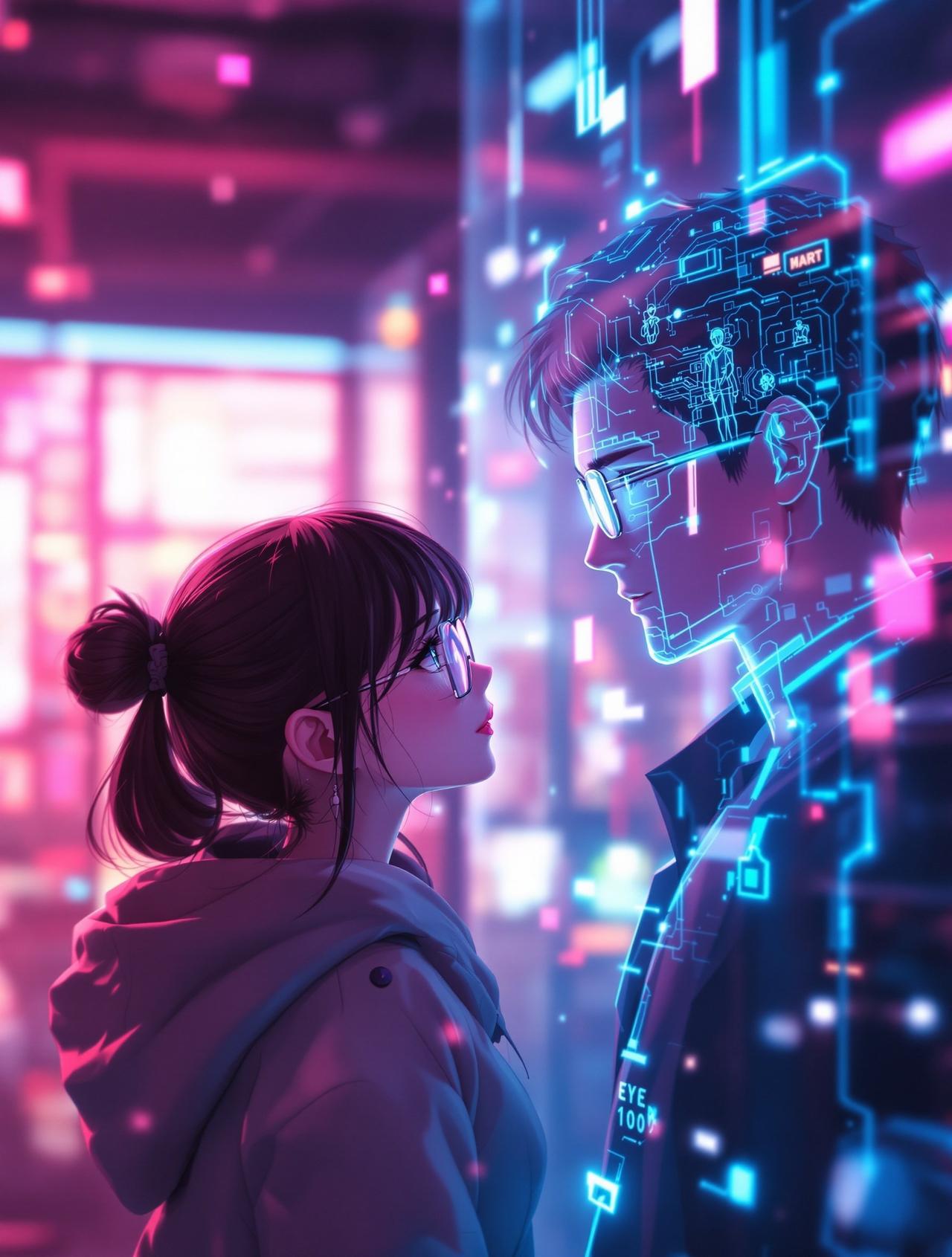 ai短剧吧《我的男友是AI》封面图 - 校园初恋